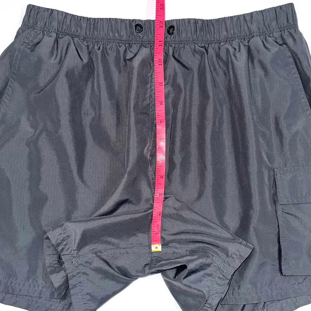 Nike Men’s Dark Grey Packable Cargo Pocket Volley Swim Shorts Size Large